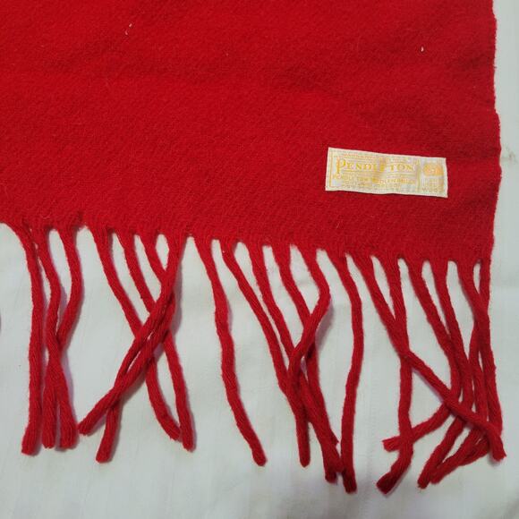 Kansas City CHIEFS Stadium Blanket PENDLETON Retro Red White 50" X 70" Wool - Picture 9 of 13